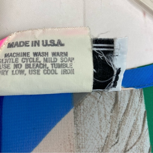 Vintage Teddi Of California Size 16 Cinch Hem Sheer Top Dolman Sleeve Chiffon - Picture 6 of 10